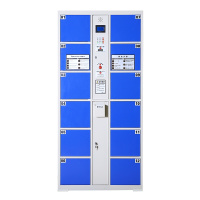 [一鹏]电子存包柜12门超市商场条码型存包柜储物柜寄存柜