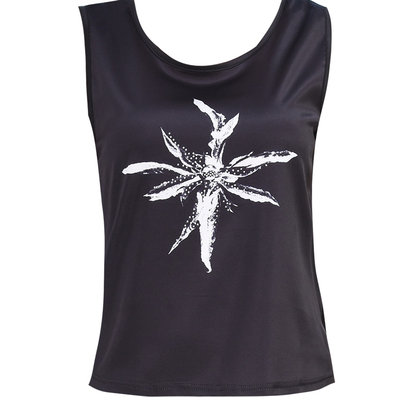 娅丽达女装2019夏季新款背心吊带无袖T恤女圆领简约薄款女士内搭U6078A0