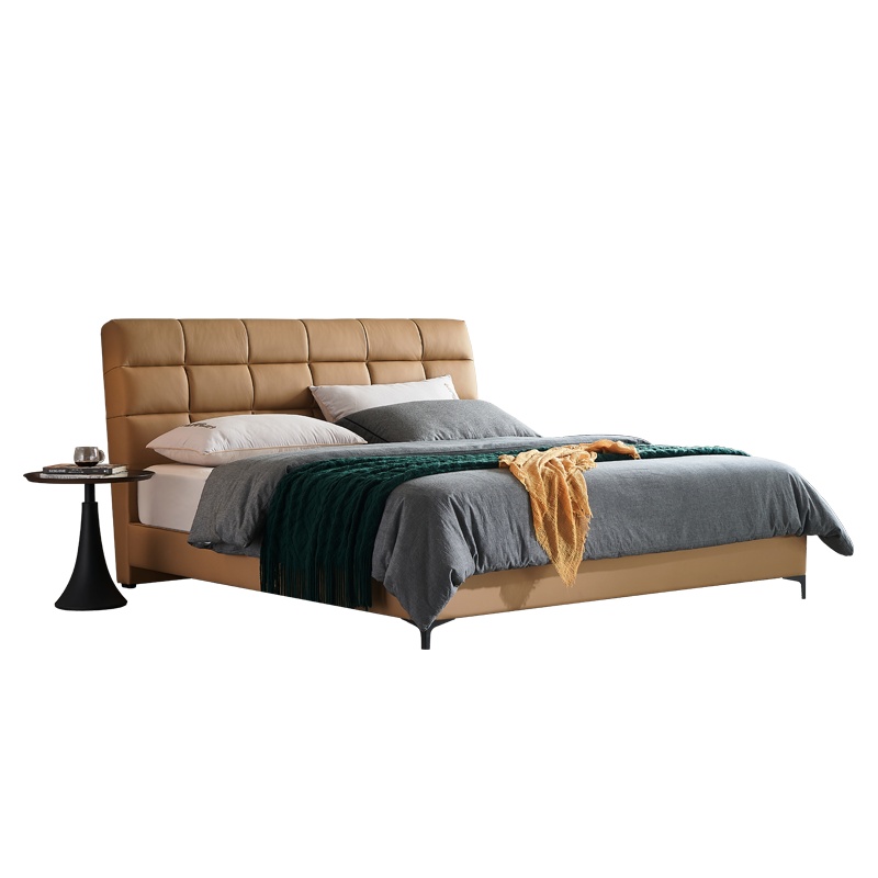 [新品]喜临门官方旗舰店正品意式现代轻奢真皮实木软床主卧床 安娜贝斯