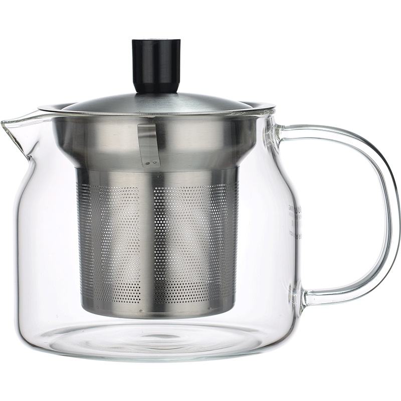 KAMJOVE/金灶 明尊 S系列 飘逸杯 茶道杯 泡茶壶 耐热高硼硅玻璃茶具 304食品接触用不锈钢内胆 过滤花茶壶