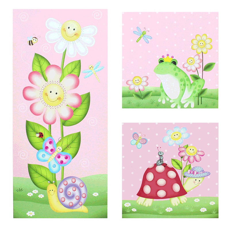 Teamson 纷朵奇儿童壁挂3件套儿童房卡通挂画幼儿园装饰画