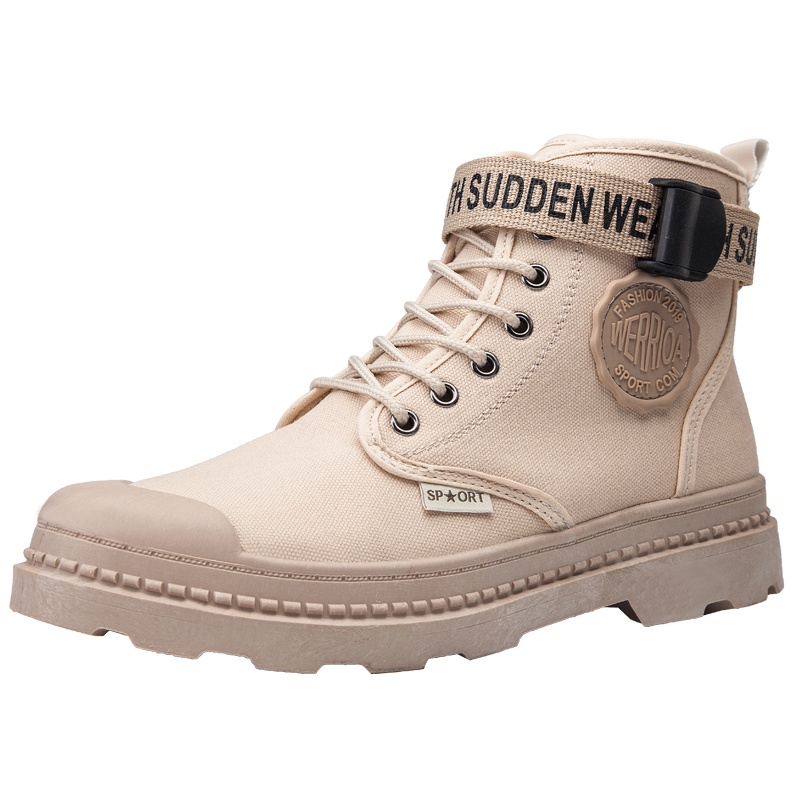 2019秋季新款马丁靴男韩版潮流百搭工装靴英伦风战狼靴高帮男鞋