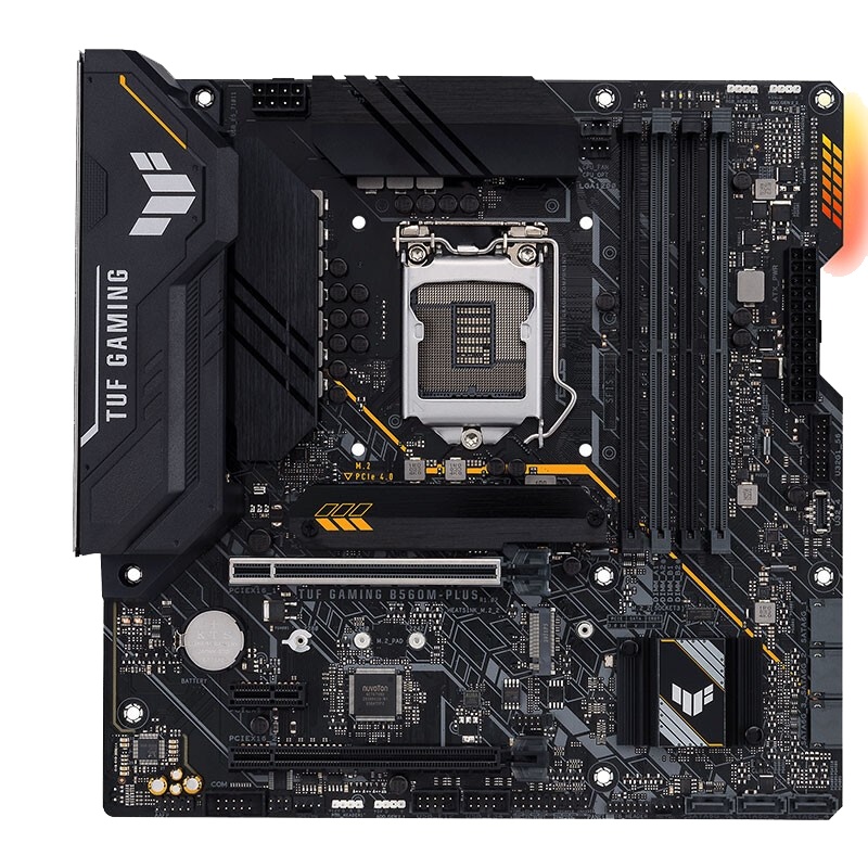华硕(ASUS)TUF GAMING B560M-PLUS 重炮手主板CFHD定制版 支持 CPU 11400F/10600KF( Intel B560/LGA 1200)