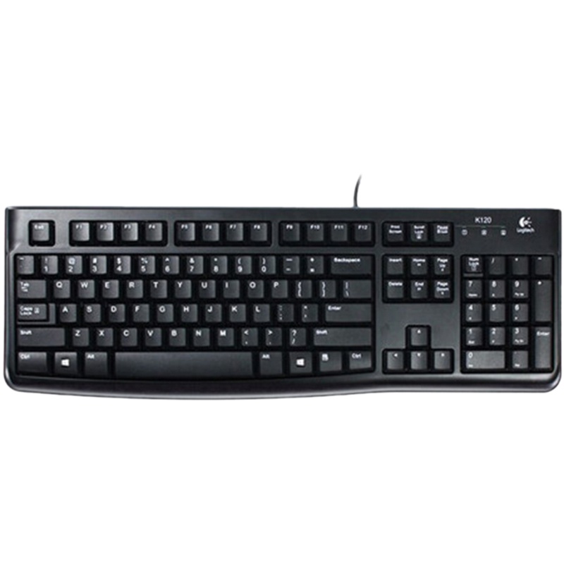 罗技 K120 有线键盘 U口 单个 Z(黑色)