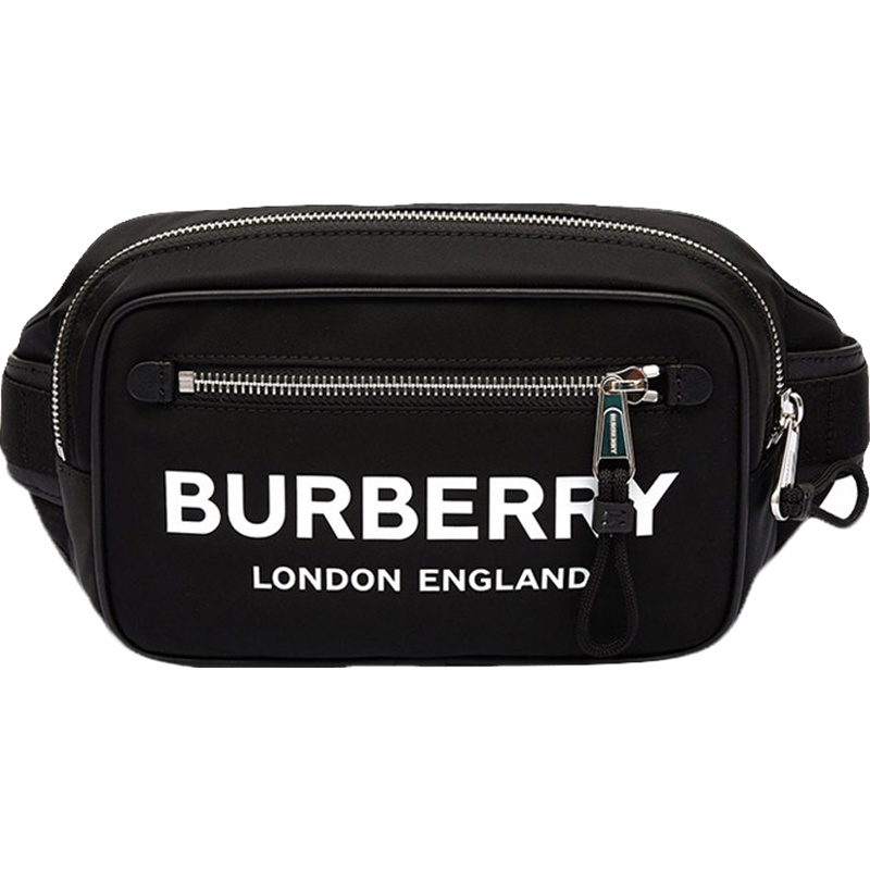 BURBERRY 博柏利 男士徽标印花聚酰胺胸包腰包80210891