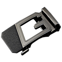 皮带头 红品HONGPIN男士自动扣磨砂皮带头 百搭时尚镂空腰带扣头 男款式青年锌合金皮带配件 配3.5cm宽皮带带身