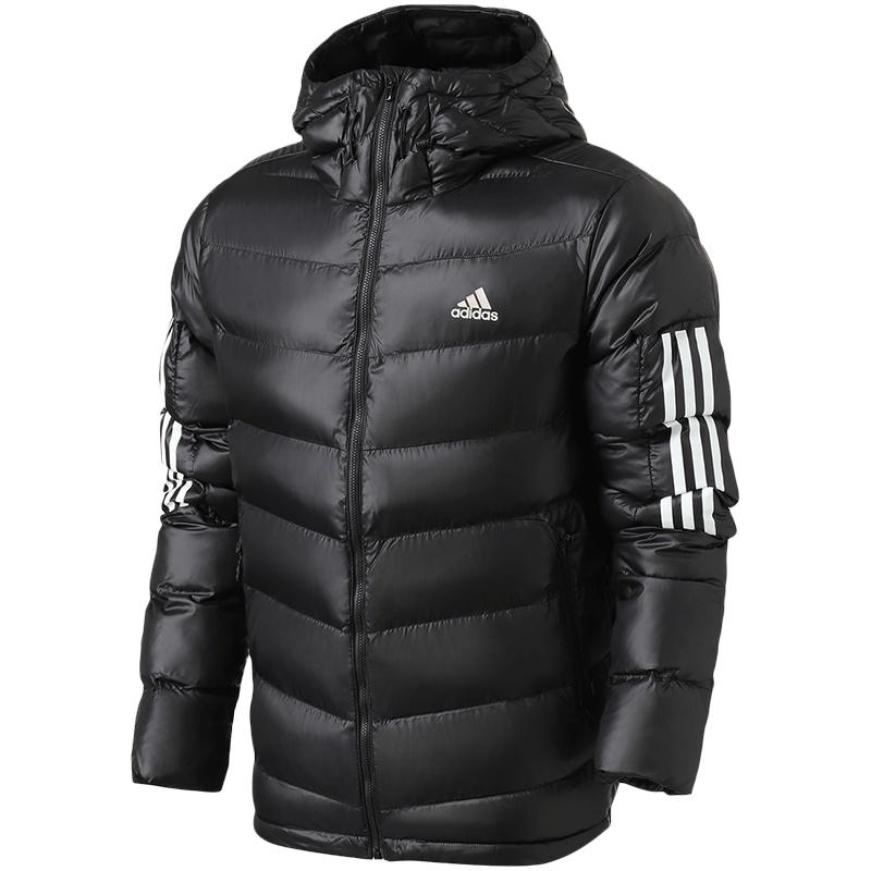 【自营】adidas男服棉服户外保暖连帽休闲运动服BQ6800 L BQ6800黑色