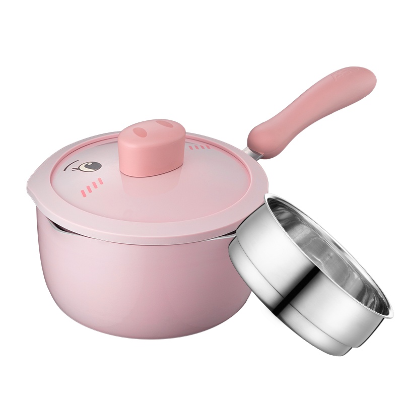 爱仕达锅具NL16D1WG-P 小奶锅不粘锅家用 热奶锅煮面泡面锅汤锅 明火通用