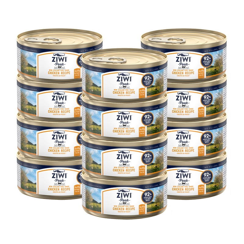 滋益巅峰 Ziwi Peak 鸡肉配方猫罐头85g*12罐