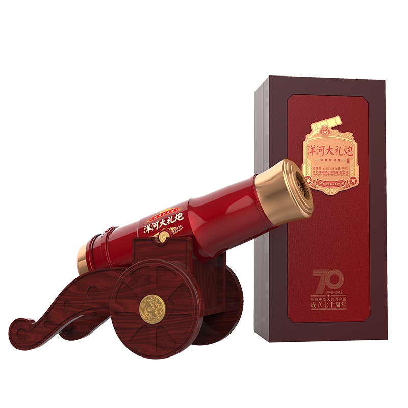洋河大礼炮 52度 999ml 单瓶装 浓香型 白酒