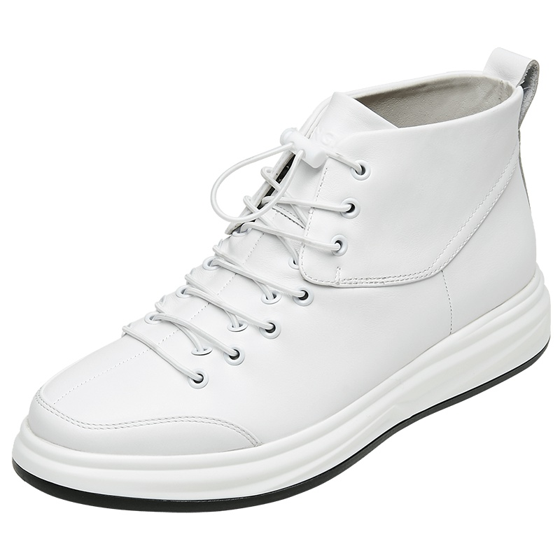 康奈男鞋 冬季纯色系带平跟圆头短筒靴男潮流休闲男靴1178005