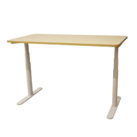 弘拜 双电机升降电脑桌 北欧椭圆管电动升降桌腿 新款居家升降电脑桌