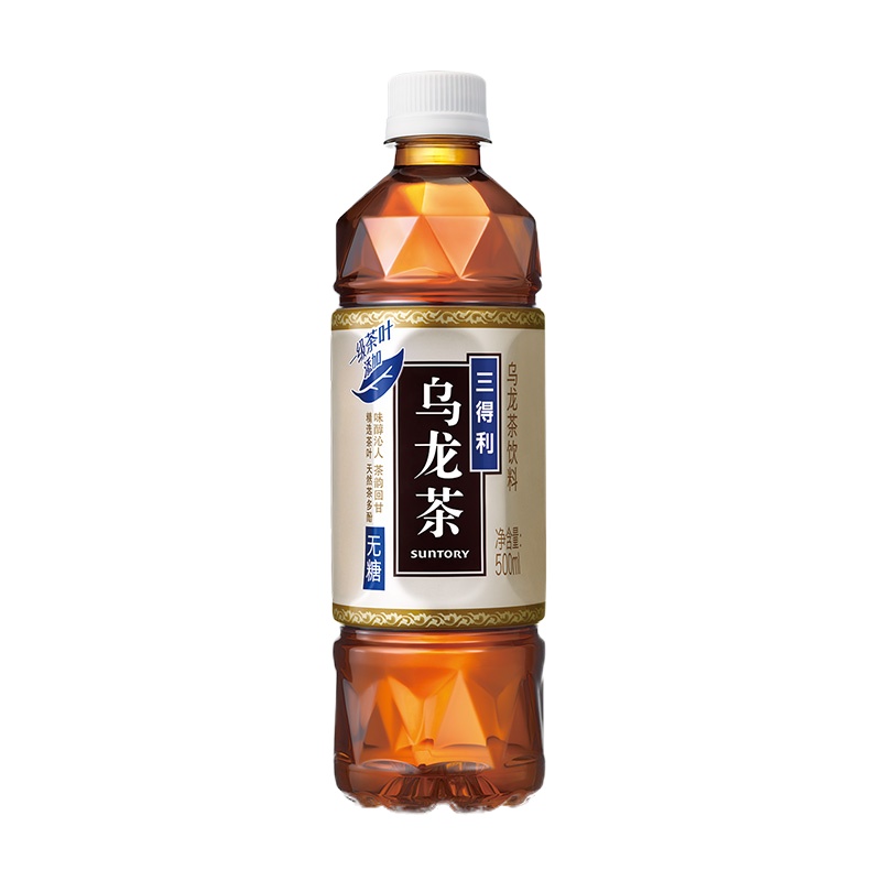 晋唐三得利(Suntory) 无糖乌龙茶饮料 500ml*15瓶整箱装