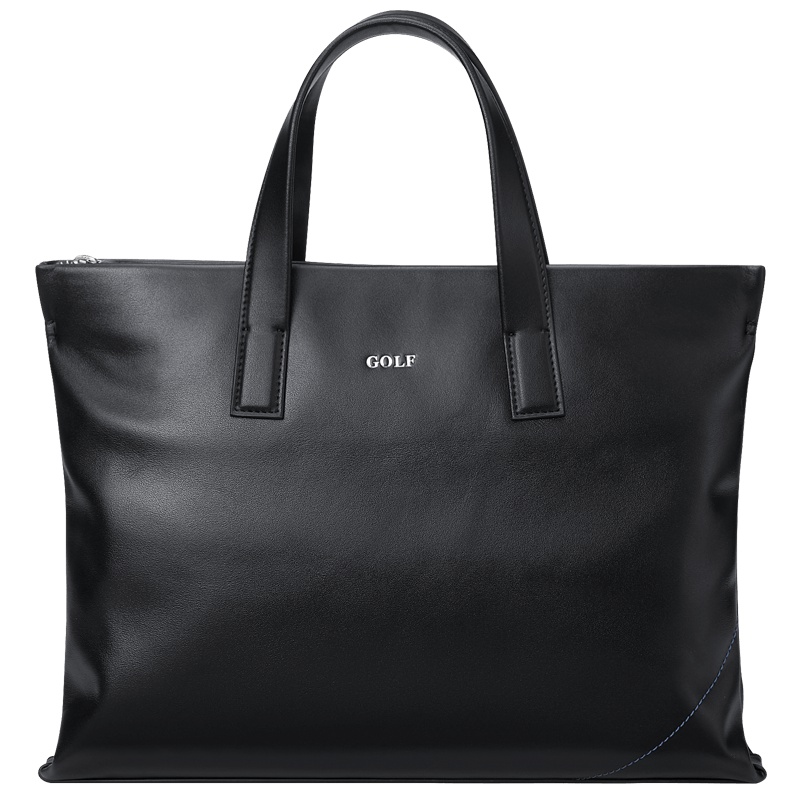 高尔夫GOLF牛皮商务男士公文包耐磨头层牛皮时尚手提包大容量休闲男款皮包轻便