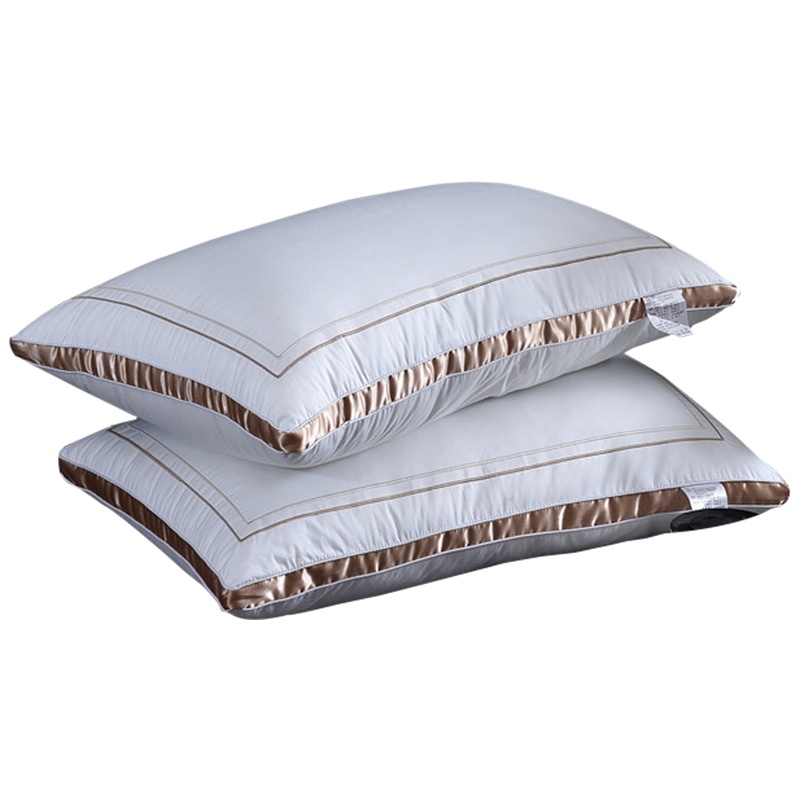 南极人(NanJiren)家纺 全棉立体羽丝绒枕头枕芯 床上用品纯棉五星级酒店枕单人纤维护颈枕