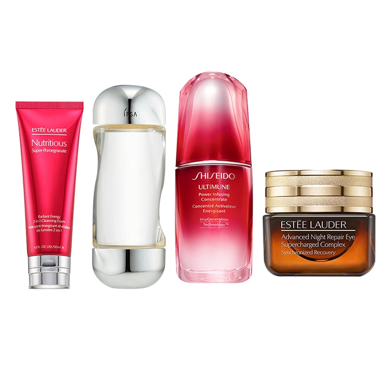 明星产品限量套组(红石榴洁面125ml+流金水200ml+红腰子50ml+抗蓝光眼霜15ml)