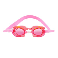 马博士婴幼儿游泳沐浴护目镜 卡通造型 柔软舒适 密封 海豚外框 粉色