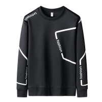 三弦(LA CORDE)男士长袖T恤青少年韩版潮流帅气2019秋季新款简约个性男圆领卫衣