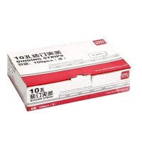 DP 得力(deli)3824 10孔装订夹条 3mm 颜色随机 100支/盒