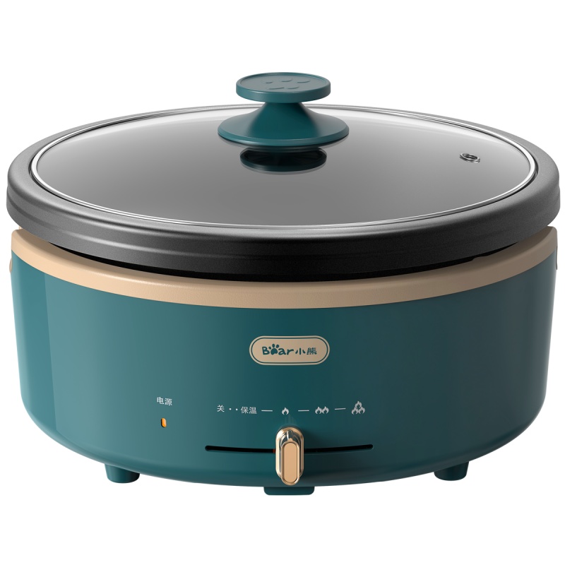 小熊 (bear) 电火锅 DHG-P40C1 分体火锅 复古绿