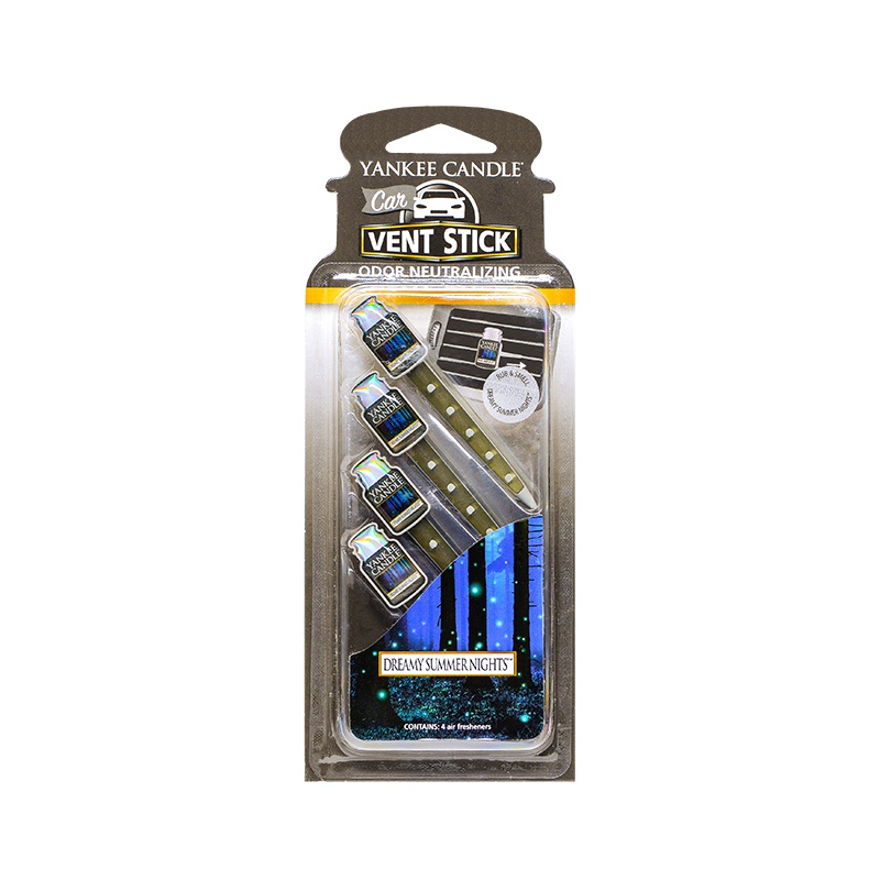 yankee candle扬基进口汽车出风口香氛香水夹车载香薰车内芳香夹梦幻仲夏夜 净重29g