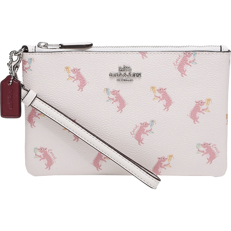 COACH 蔻驰 奢侈品 女士涂层帆布小号腕包手拿包 38920