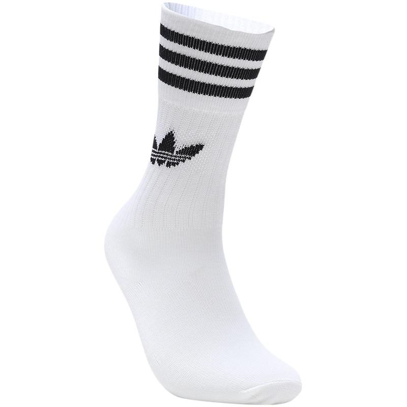 adidas阿迪达斯三叶草男袜女袜高筒三双装休闲袜S21489
