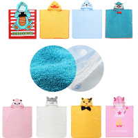 儿童浴巾斗篷 带帽毛巾料卡通宝宝浴袍新生婴儿四季通用浴衣小孩子家用浴巾