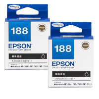 爱普生 EPSON 墨盒 T1881 (黑色) 适用于WF3641/7621/7111商用打印机