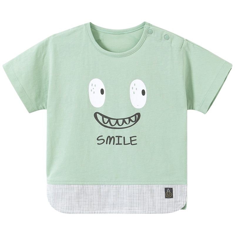 哈贝比婴儿衣服宝宝纯棉夏季短袖T恤儿童上衣休闲夏装