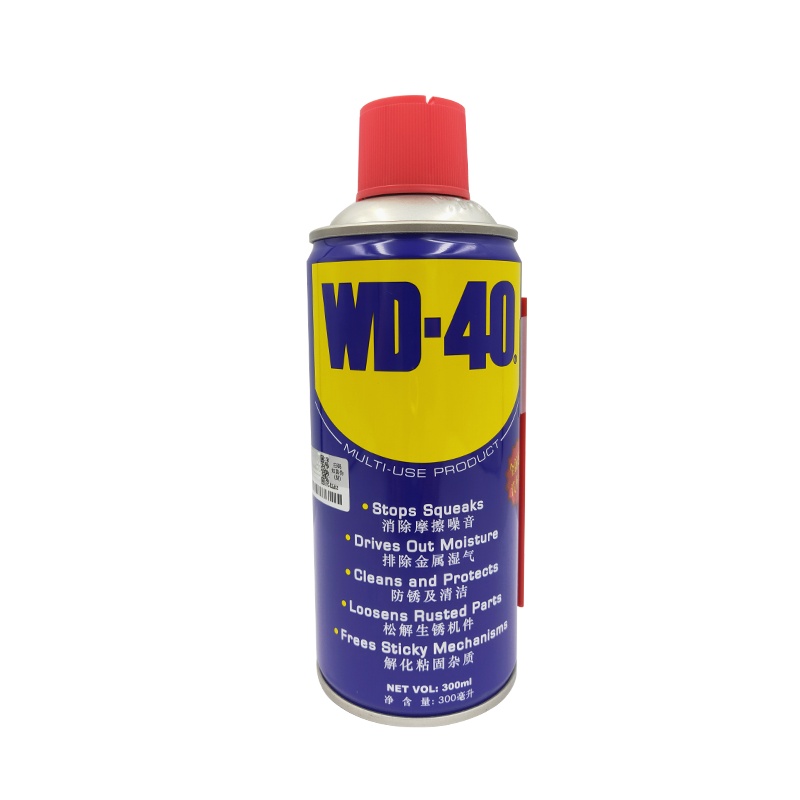 WD-40多功能强力除湿300ml 除锈剂 防锈润滑油 除胶喷剂WD40螺丝松动剂自行车摩托车链条油 机械门锁润滑油