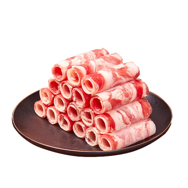 澳洲新鲜肥牛卷500g雪花肥牛片家用涮火锅食材烧烤牛肉卷片【三天内发货】