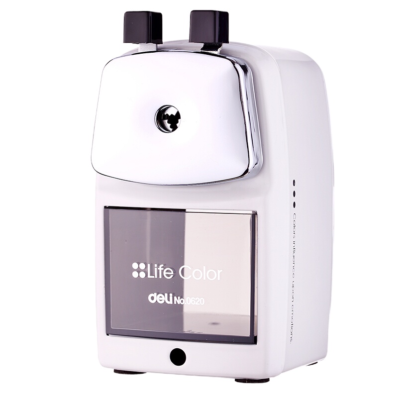 得力 DELI 0620 手摇削笔机 白色