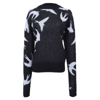 MCQ女士黑白色圆领套头毛衣500442 RLK19 1115