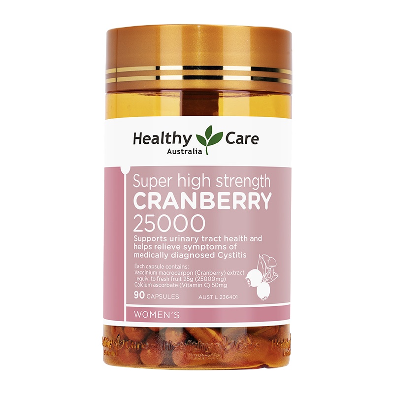 Healthy Care 高浓度蔓越莓 25000毫克 90粒/瓶 澳洲进口 125克