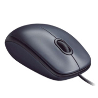 罗技(Logitech) M90 有线办公鼠标 单个装-(个)即插即用左右手通用 手感顺滑流线外观