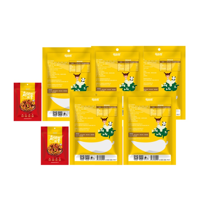 PY蜀道香 麻辣脆骨108g*5袋 休闲零食麻辣