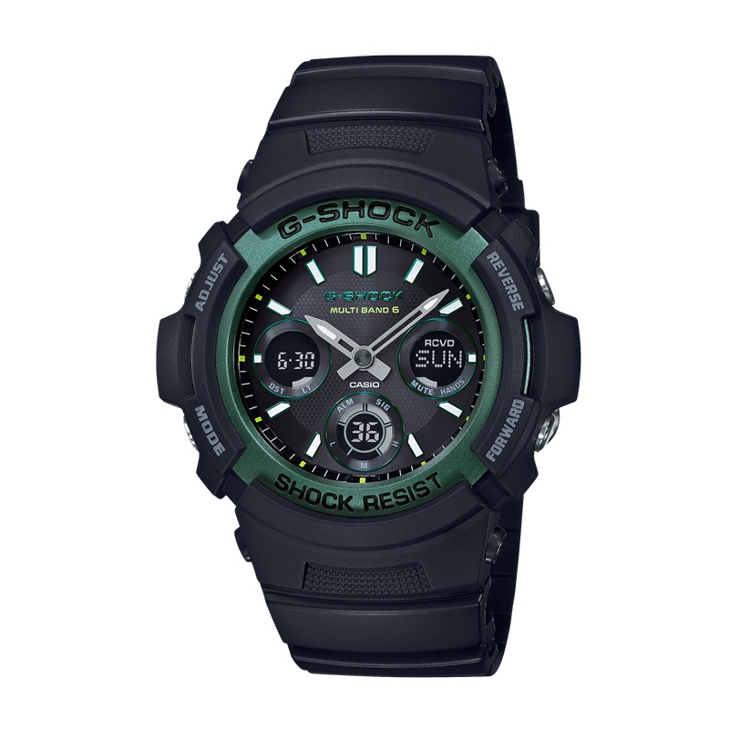 CASIO卡西欧 石英表 男 G-SHOCK系列日韩品牌运动休闲男士表AWG-M100SF-1A3