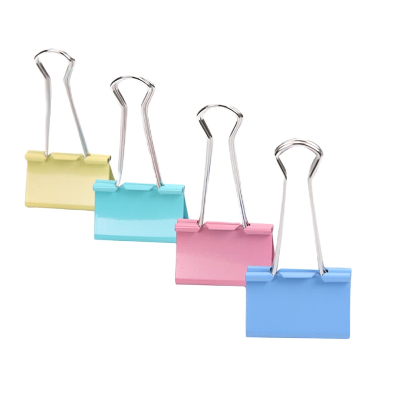 晨光(M&G)文具50mm彩色长尾夹 金属票据夹办公用品燕尾夹12个装ABS92707