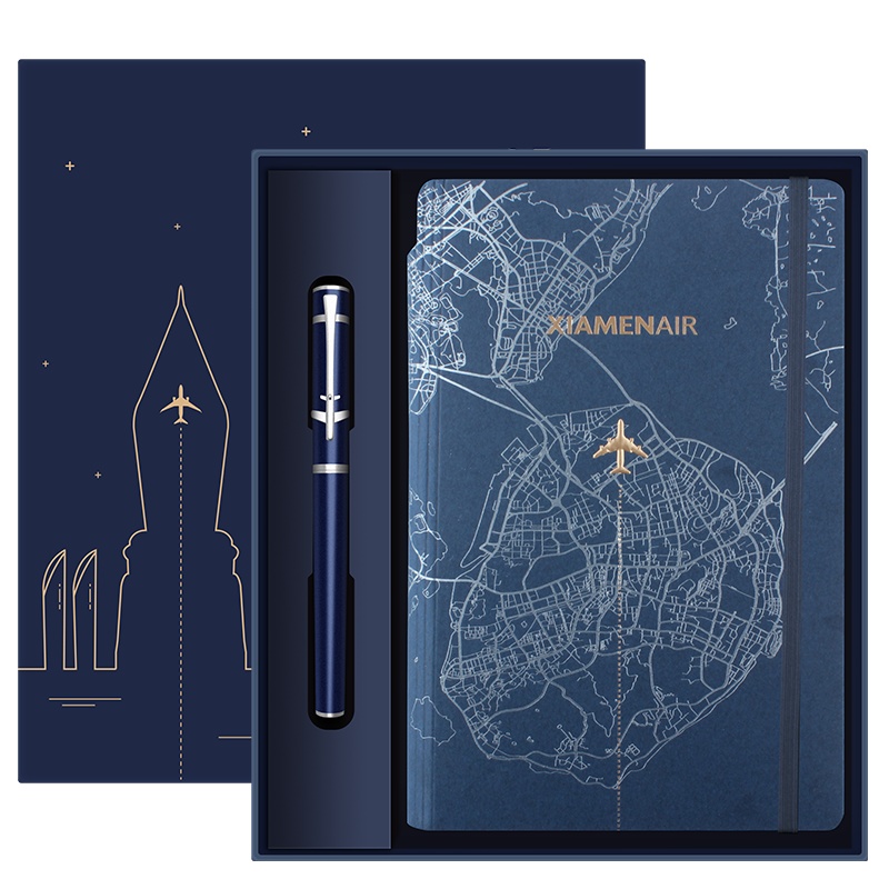 HERO/英雄钢笔厦航联名款套装宝珠笔笔记本礼盒装男女商务办公签字书写礼物送礼刻字定制LOGO