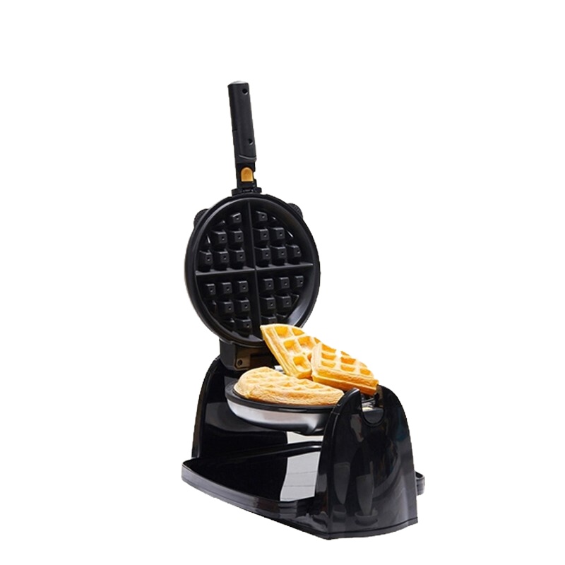 汉美驰(Hamilton Beach)华夫饼机双面加热家用可拆卸轻食机早餐机旋转式华夫饼机26030 黑色