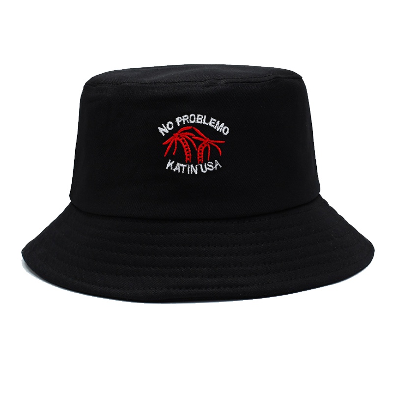 新品网红渔夫帽女学生韩版时尚潮流帽子男女情侣盆帽ins遮阳帽日系街头文艺小清新刺绣