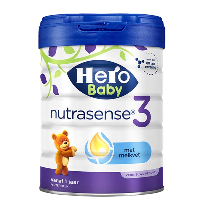 [新效期2025年10月后][进口奶粉]原装进口本土版荷兰美素Hero Baby白金版婴幼儿奶粉3段700g 进口