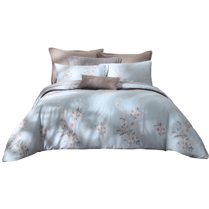 梦洁家纺梦洁美颂 床品套件 纯棉印花四件套 床单款 木棉卢卡