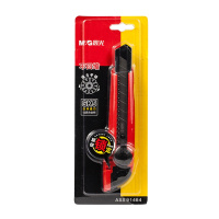 晨光美工刀旋钮锁定18mm ASS91464 10个/件 红/黄