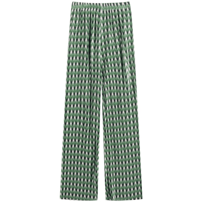 OtherMix森林绿休闲裤2021年新款春季高街ins潮显瘦百搭拖地裤子