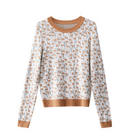 OSA女士小香风复古外穿针织衫上衣初秋装2021年新款长袖打底毛衣