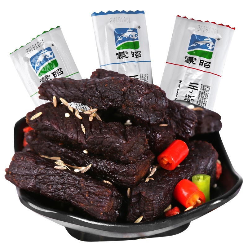 内蒙古赤峰500克蒙昭手撕牛肉真空包装（不发新疆西藏）