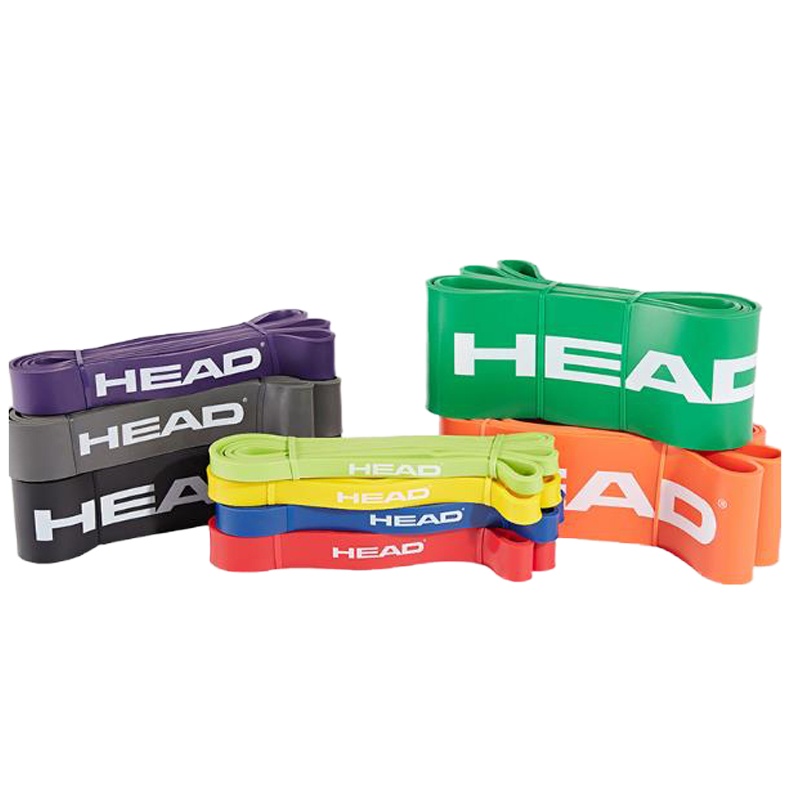 HEAD海德拉力带 健身拉力圈 瑜伽瘦腿提臀弹力带/女力量训练/红色—30-75磅