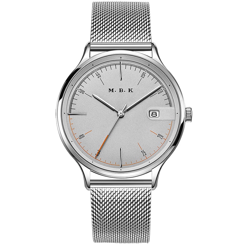 M.B.K欧美品牌美国男士全自动机械表 男表防水时尚自动潮流手表男款简约带日历腕表M1001G015